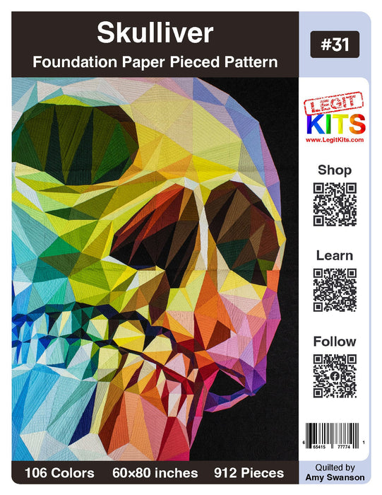 Skulliver Quilt Kit