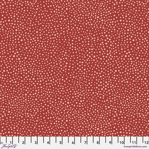 Kelmscott | Seaweed Dot | Red — Fabric Roost