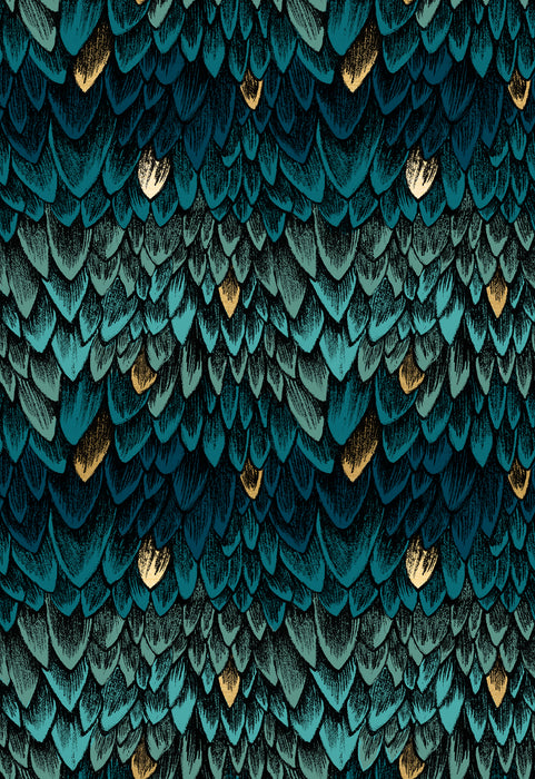 Fireglow | Metallic | Scales Novelty Feathers Blenders | Galaxy | RS2134 13M