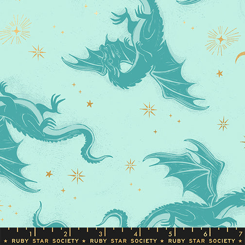 Fireglow | Metallic | Etched Dragons Novelty Metallic Fantasy | Mint | RS2131 13M