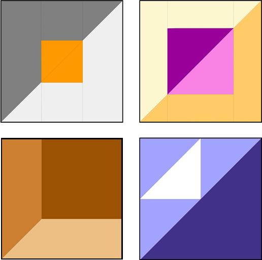 Half-Square Triangle Ruler 12 1/2″ x 12 1/2″