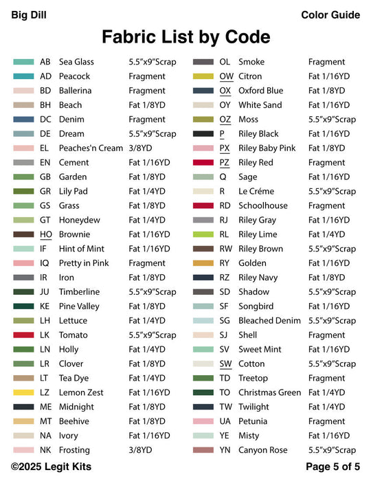 Big Dill Quilt Kit