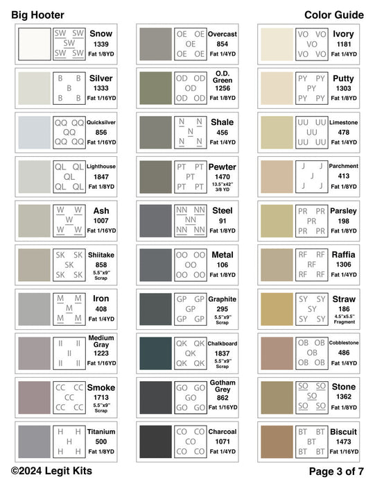 Big Hooter Quilt Kit