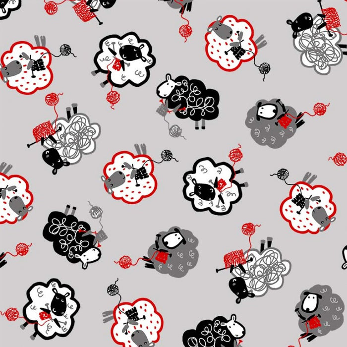 Hooked On Knitting Ready Quilt | 6 Half-Yard Pieces & Free Pattern