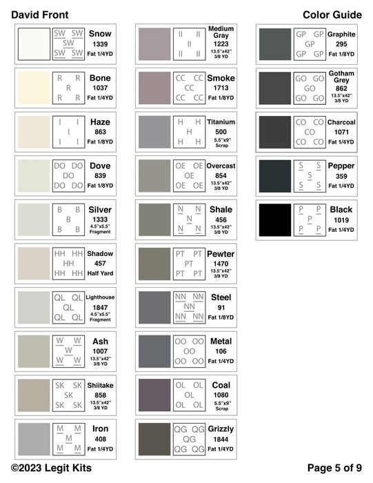 David Front Quilt Kit