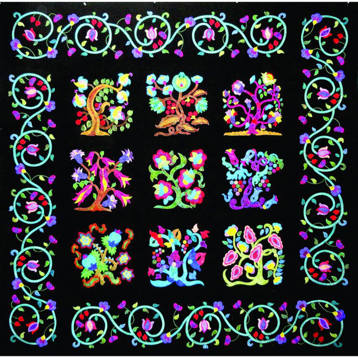 Jacobean Arbor Quilt | Pattern | 76x76