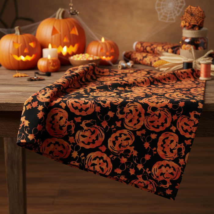 Halloween Fabric Draped