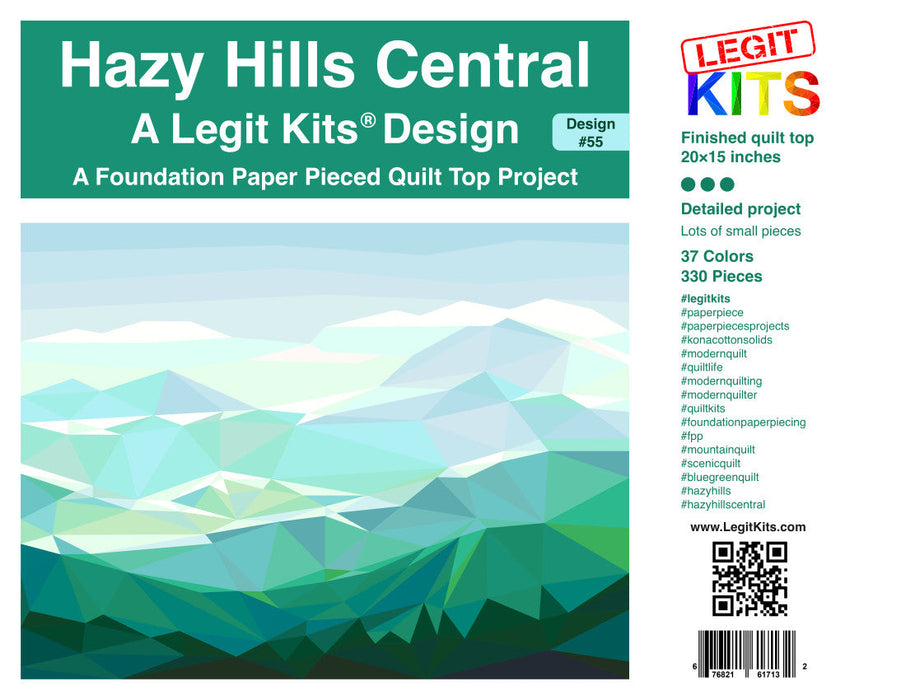 Hazy Hills Central Quilt Kit (KONA)