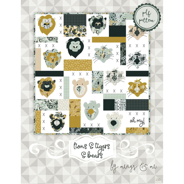 Lions & Tigers & Bears | Pattern | 40x42