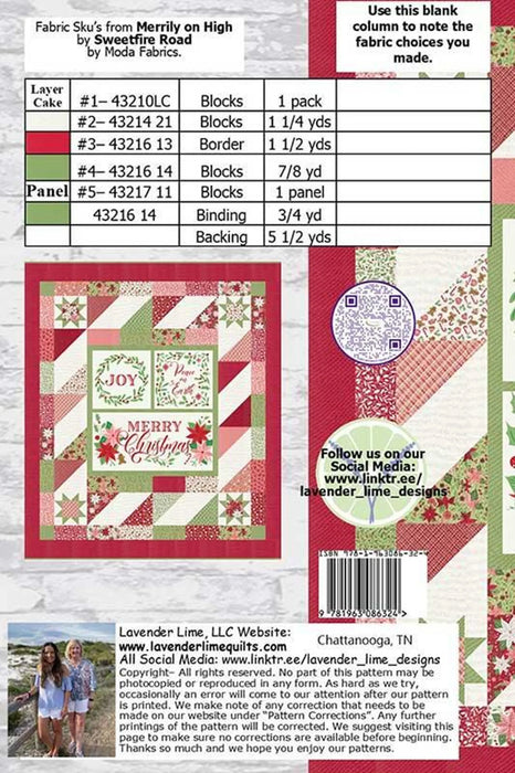 A Layer Cake & Panel 3 | Pattern | 72.5x81.5