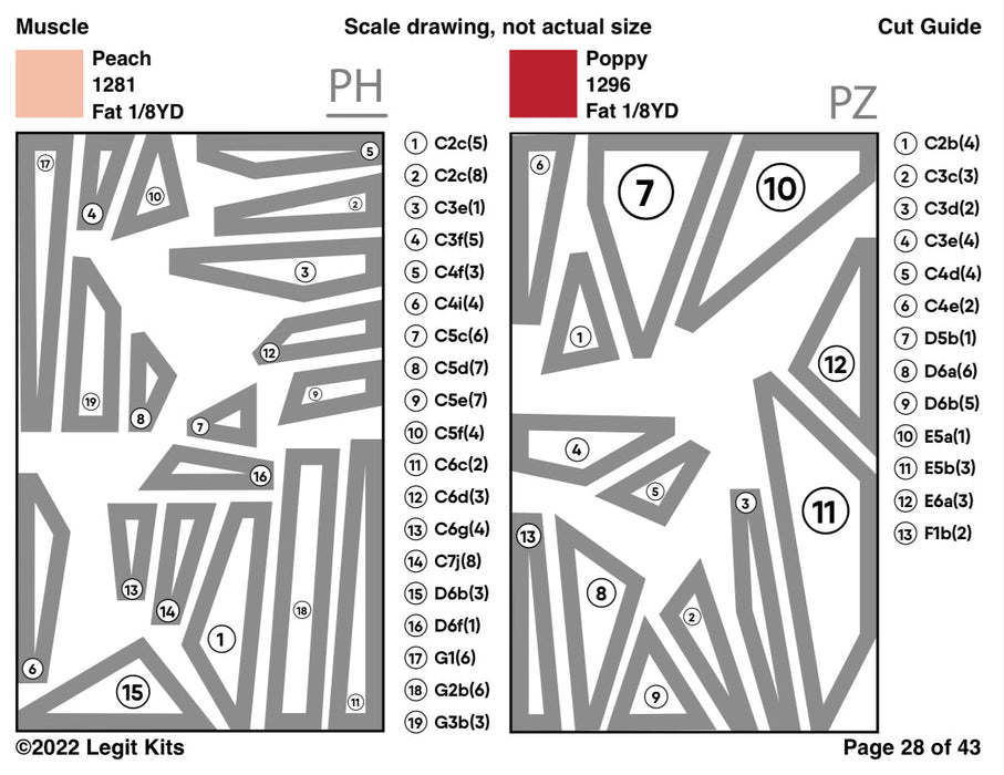 Musclemat Pattern Muscle Pattern β Fabric Roost, LLC
