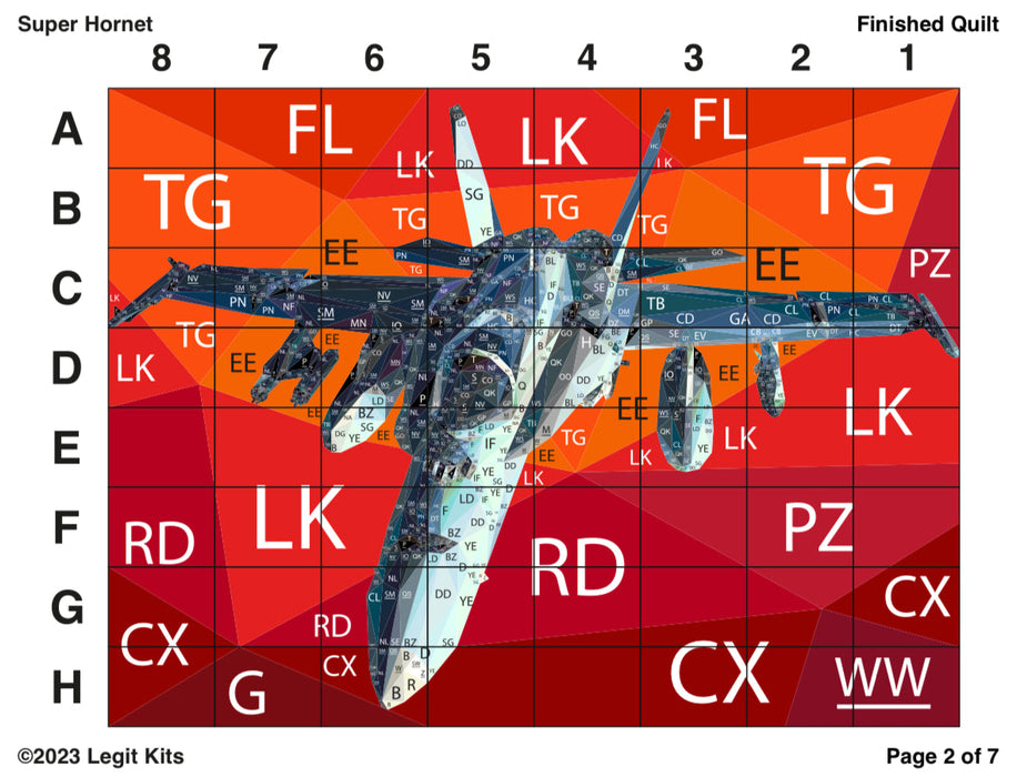 F-18 Hornet Pattern — Fabric Roost, LLC