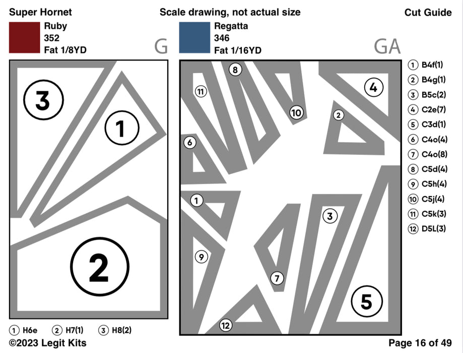 F-18 Hornet Pattern — Fabric Roost, LLC