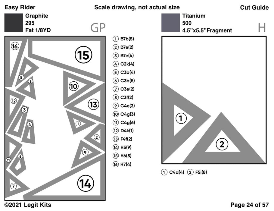 Geometric Pattern For Rider Easy Rider Pattern — Fabric Roost, LLC
