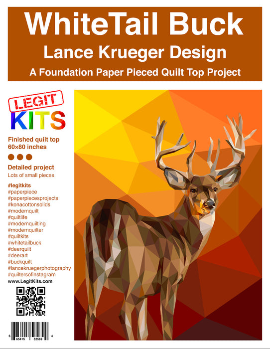 White Tail Buck Quilt Kit