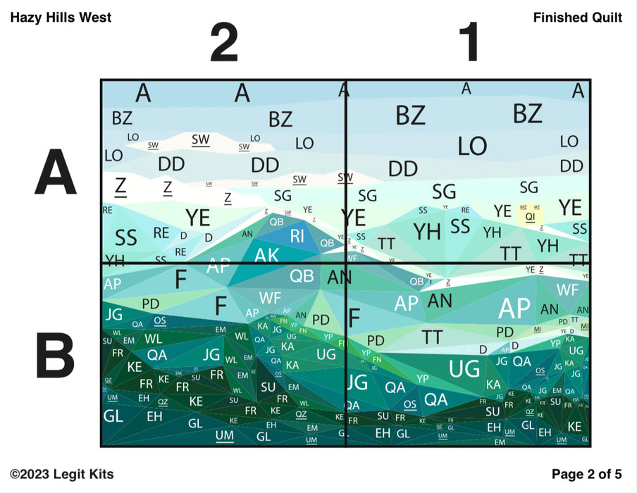 Hazy Hills West Quilt Kit