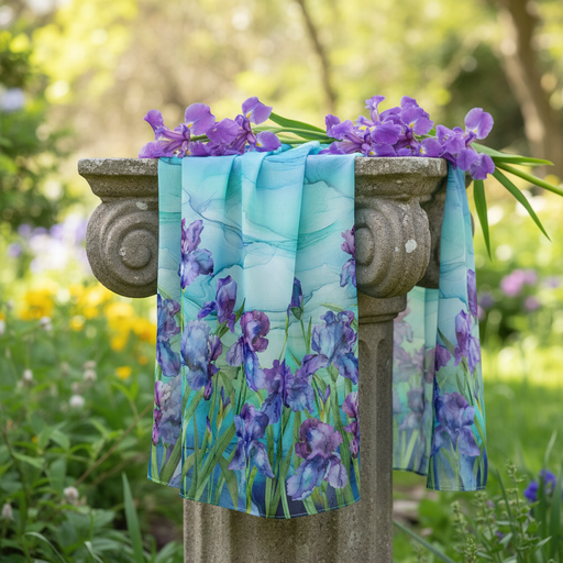 Infatuation Floral Ombre Purple Multi with Irises