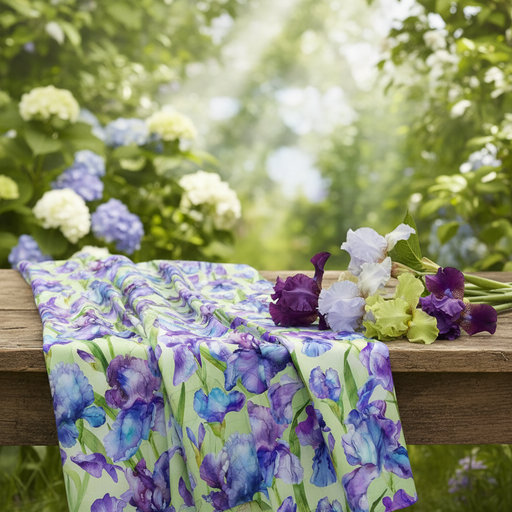 Infatuation Iris Feature Green Multi with Irises