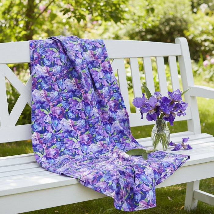 Infatuation Packed Iris Dk Purple Multi with Irises