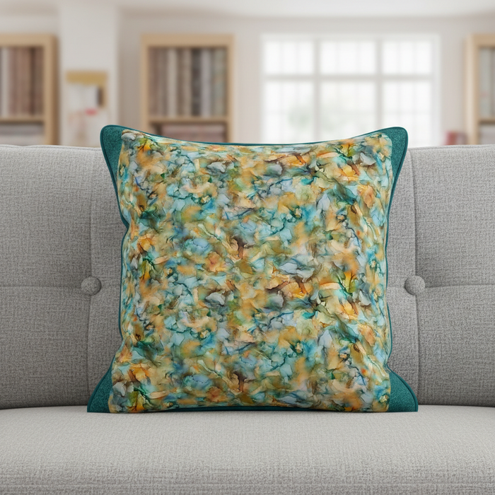 Multi Texture Orange Pillow