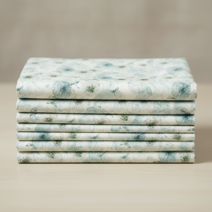 Open Seed Pods Cream Multi Folded