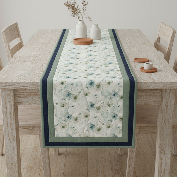 Open Seed Pods Cream Multi Table Runner