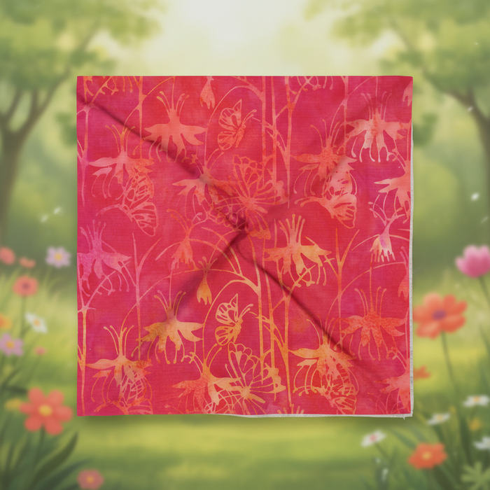 Orange Pink Fuchsia Fabric