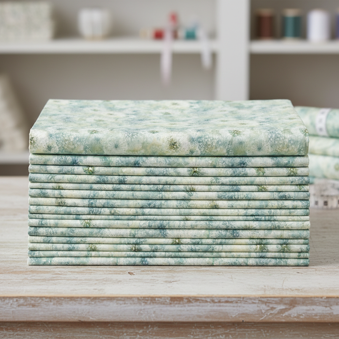 Packed Seed Pods Teal Multi Folded