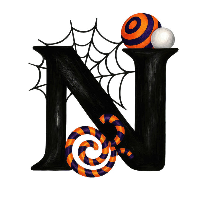 Halloween Alphabet Fabric Panel 7