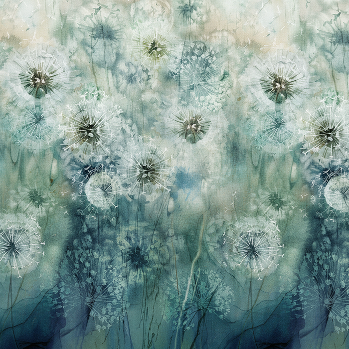 Running Yardage Teal Multi Close-Up