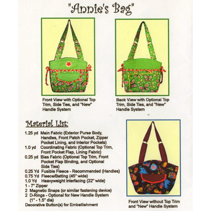 Annie's Bag | Pattern | 14x9x3.5