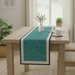 Teal Flower Blender Table Runner