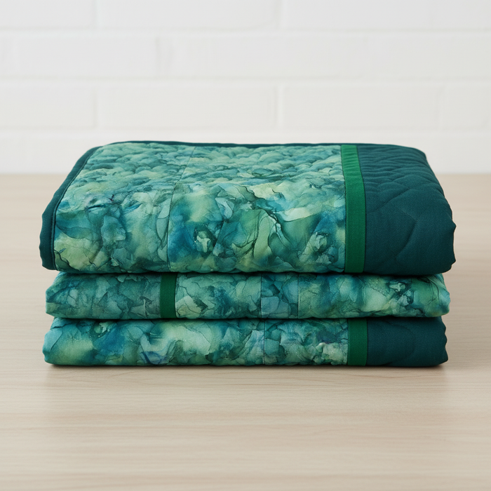 Teal Texture Quilt
