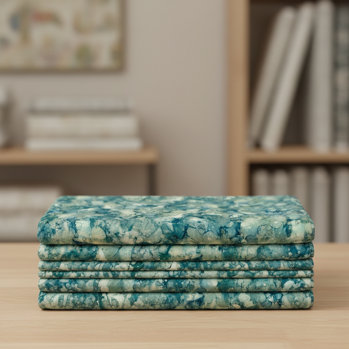 Texture Teal Multi Folded