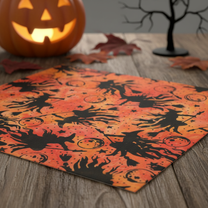 Witches Fabric Close-Up