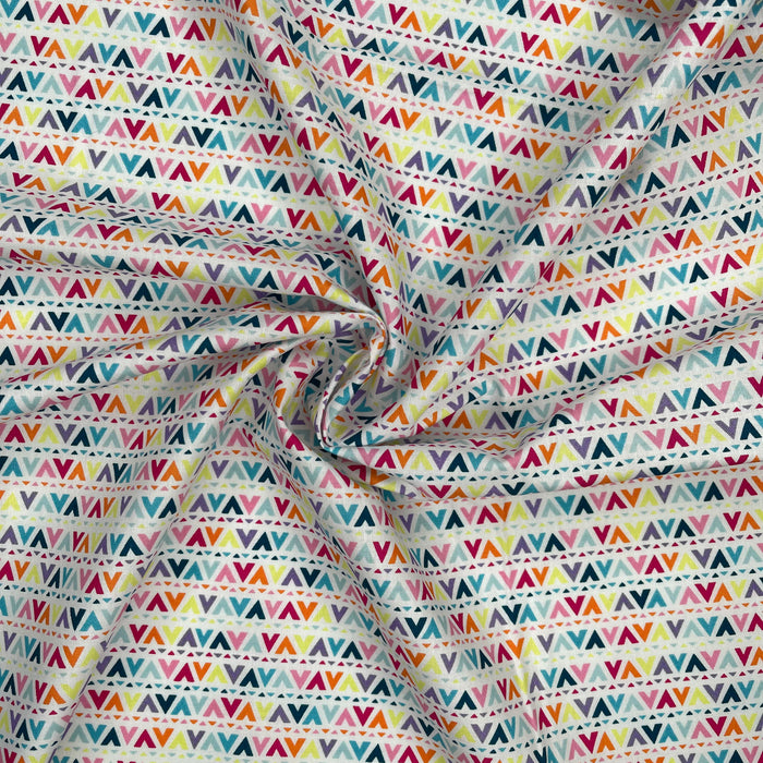 Colorful Print on White