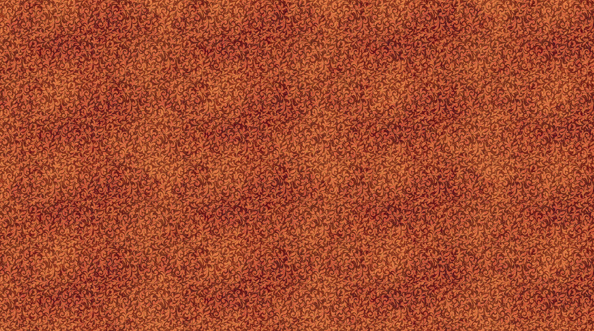 Marrakech | Scroll | Rust — Fabric Roost, LLC