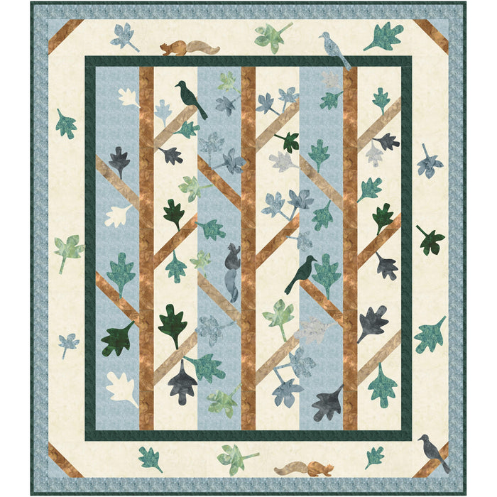 A Walk In The Park 59x67 Quilt Kit from Hoffman Palettes of the Season, 2nd Colorway