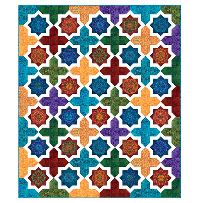 Marrakech | Moroccan Tiles | Quilt Kit 74x88