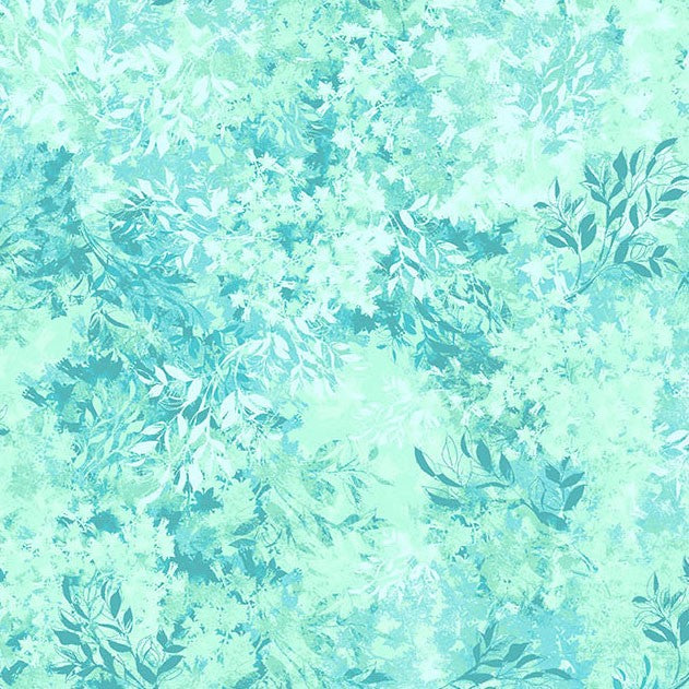 Blue Muse | Floral Imprint | Seafoam